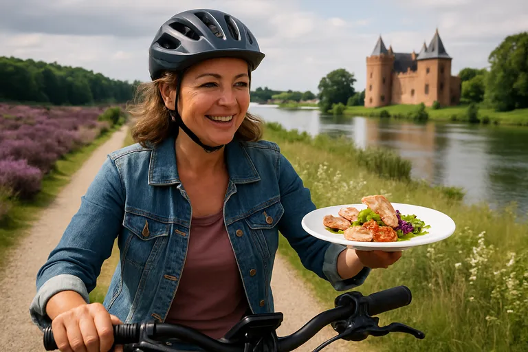 Culinair fietsen in gelderland: proeven en trappen langs heide, kastelen en rivieren