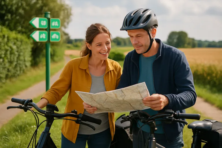 Klavertje vier fietsen met ANWB voor zorgeloze routes vanuit een centrale uitvalsbasis