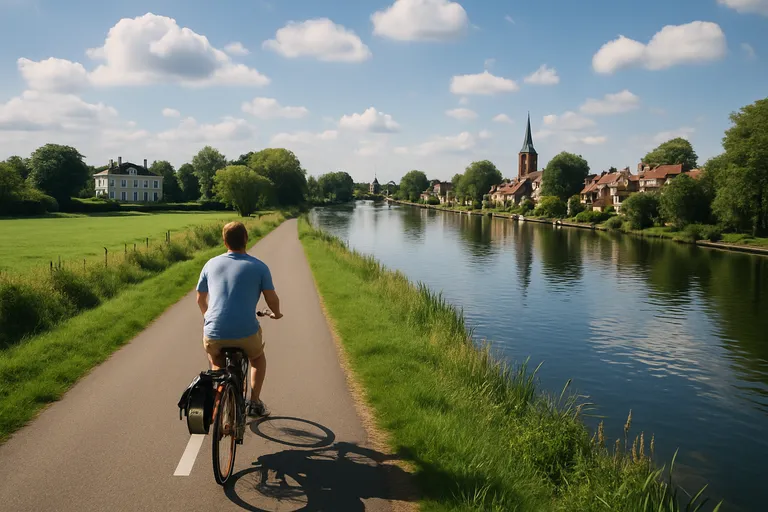 Route in grote lijnen en knooppunten