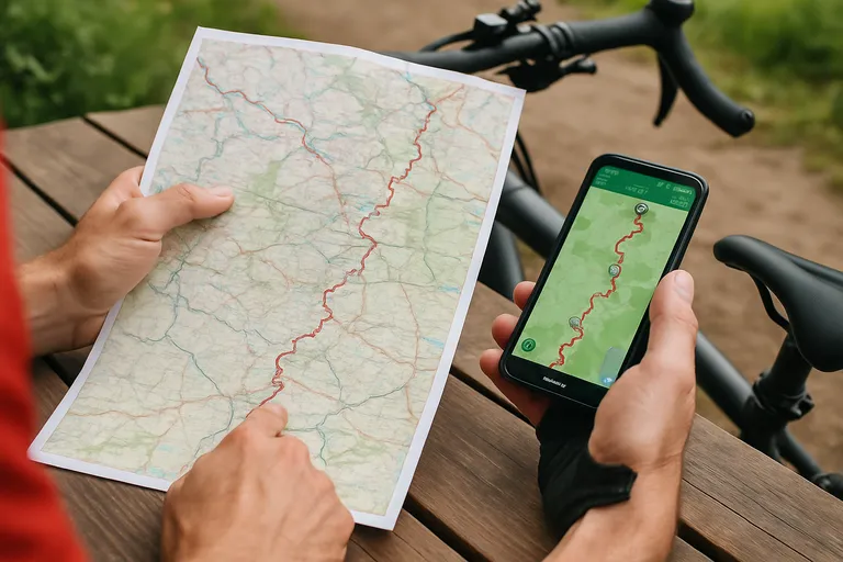 Routeplanning: kaart, apps en dagetappes