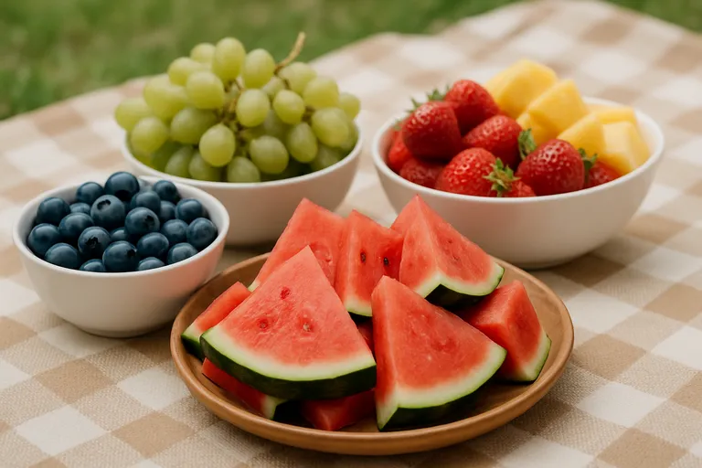 Zoete en frisse hapjes voor buiten